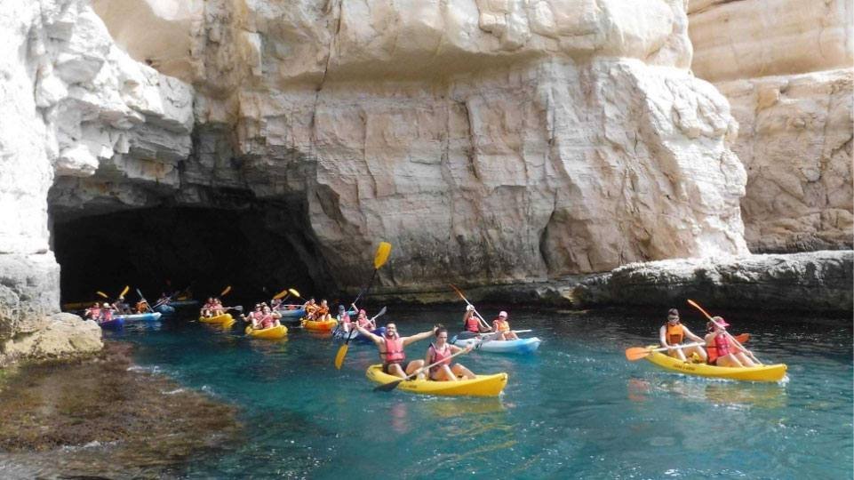 Kayak en Cabo de Gata con guía profesional, Parque Natural Almería