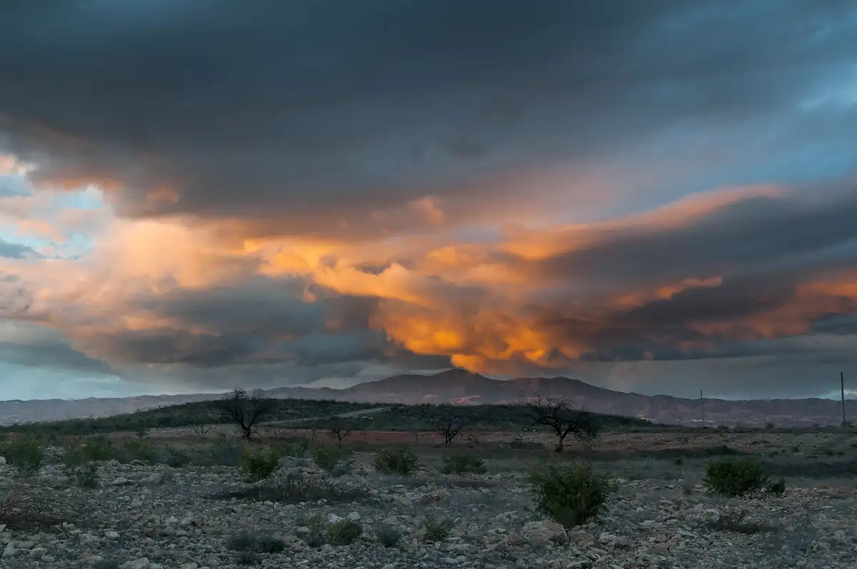 Atardecer en Huércal-Overa