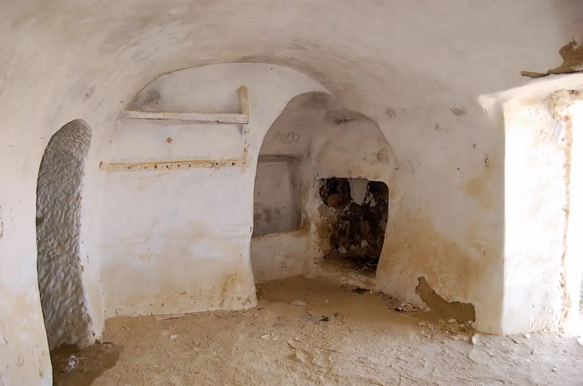 Interior de una cueva-vivienda en Cuevas del Almanzora