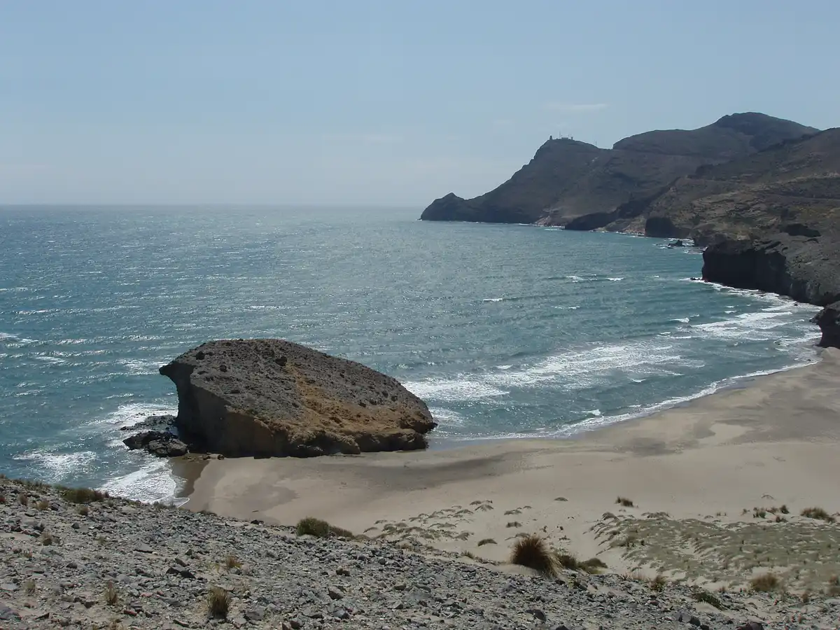La Playa de Mónsul y la Peineta vistas desde lo alto