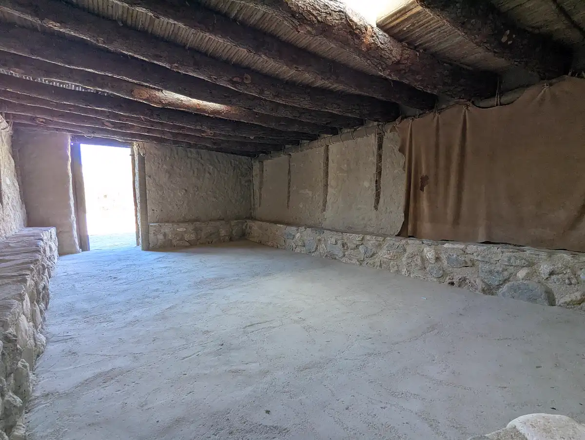 Recreación de un poblado argárico junto a El Argar, en Antas