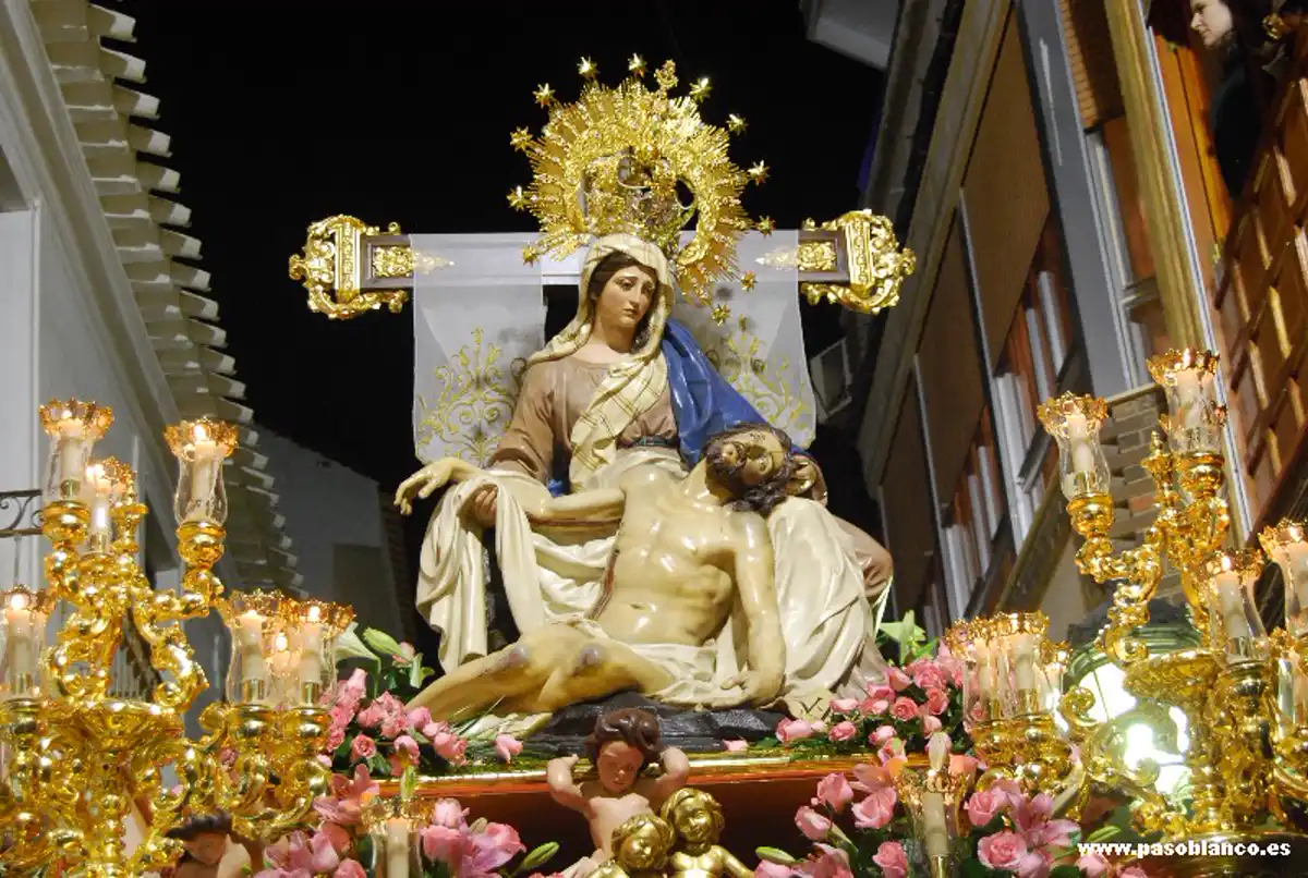 Virgen de las Angustias en la Semana Santa de Huércal-Overa