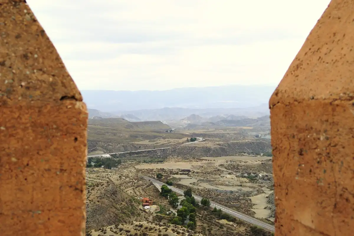 El desierto de Tabernas visto desde el castillo