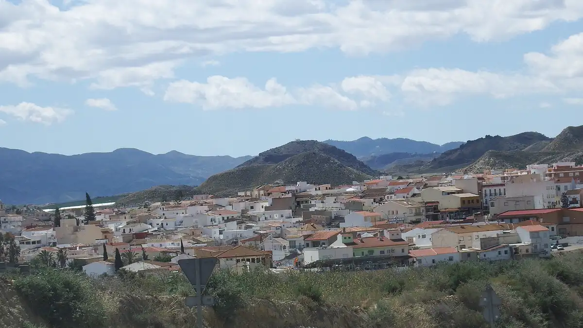 Vista del pueblo de Antas